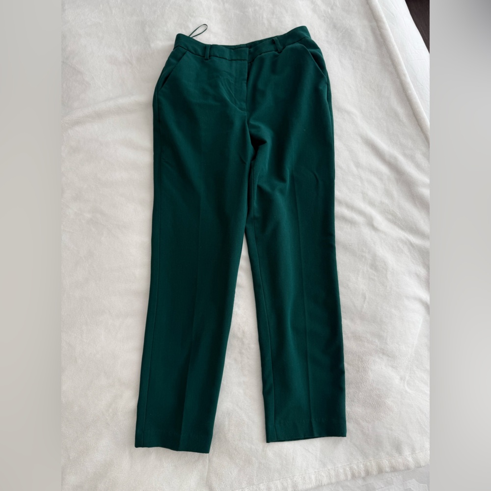 Women's Green Forest Ankle Dress Pants